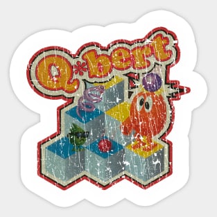 RETRO STYLE -Qbert  Gaming70s Sticker